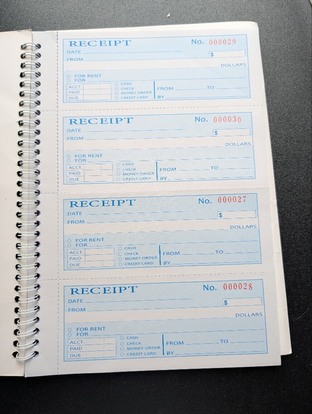 Money / Rent Receipt Book - Picture 2 of 3